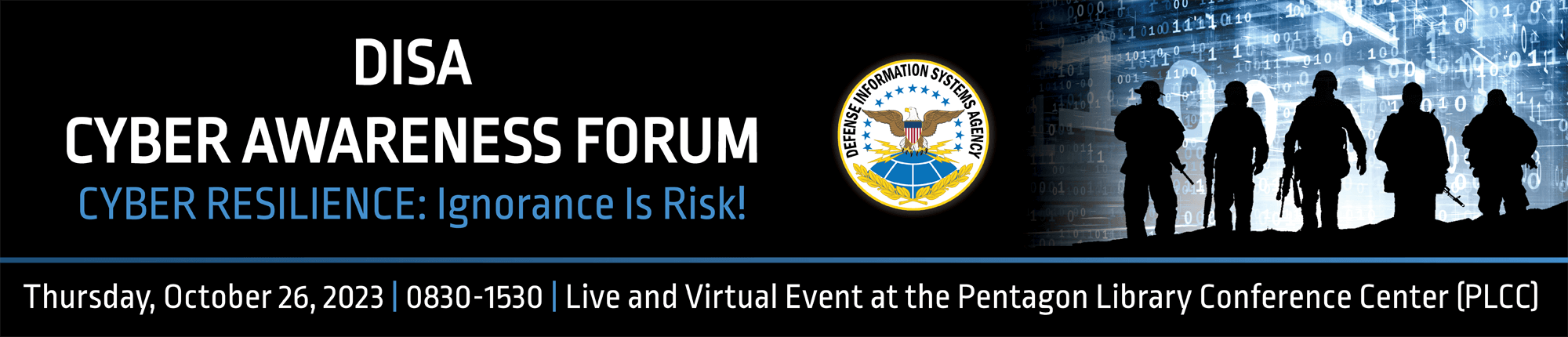 DISA JSP Cyber Awareness Forum, 7/27/2023